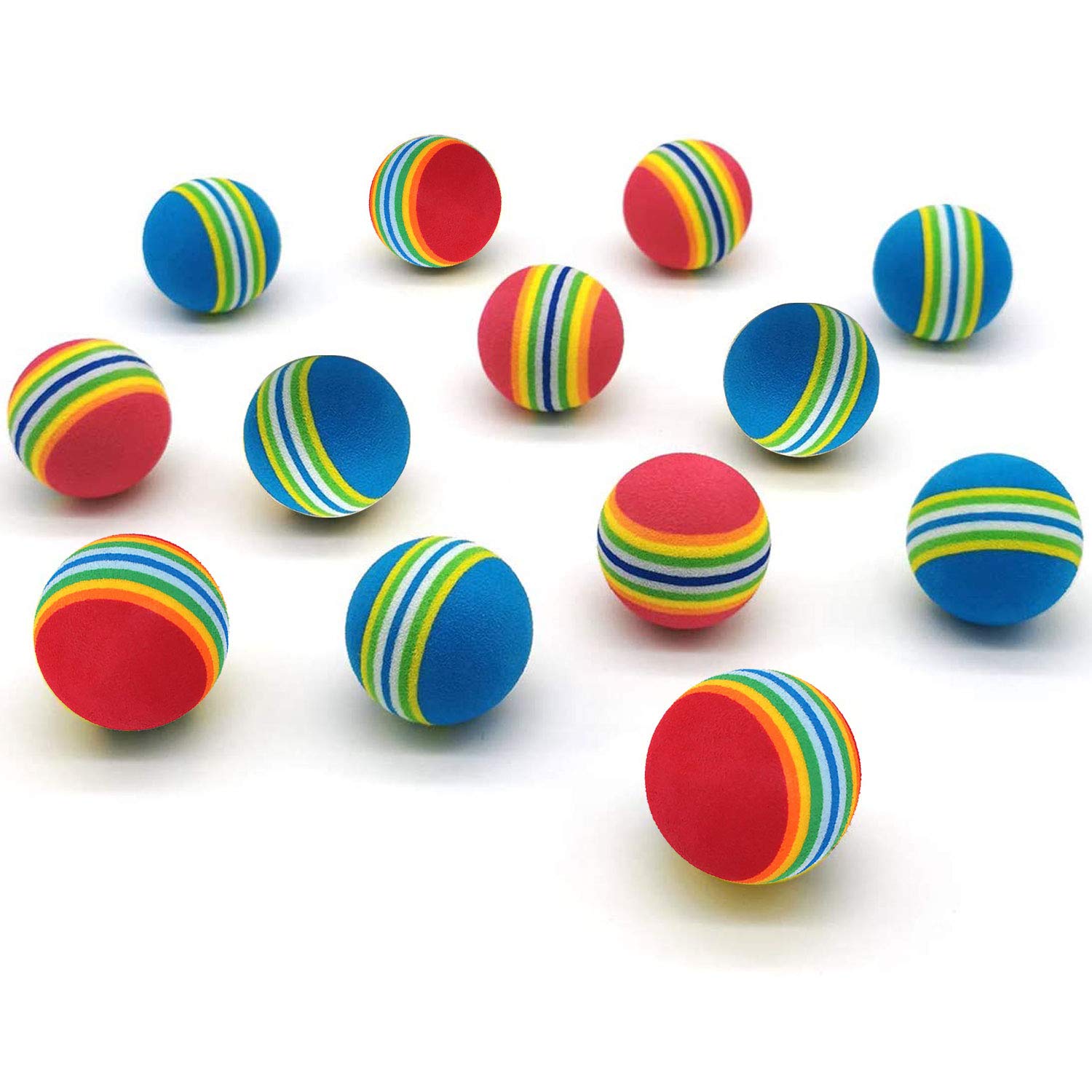 VOVIGGOL rainbow cat ball blue pack – vivid color aids quick focus during play sessions.
