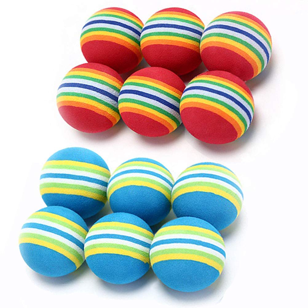 VOVIGGOL rainbow cat ball red pack – bright indoor toy for chasing and interactive play.