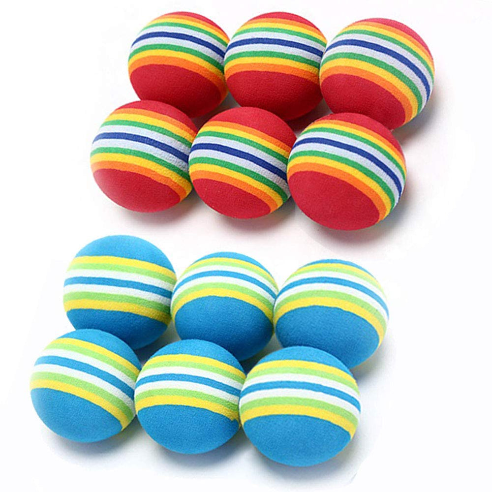 VOVIGGOL rainbow cat ball red pack – bright indoor toy for chasing and interactive play.