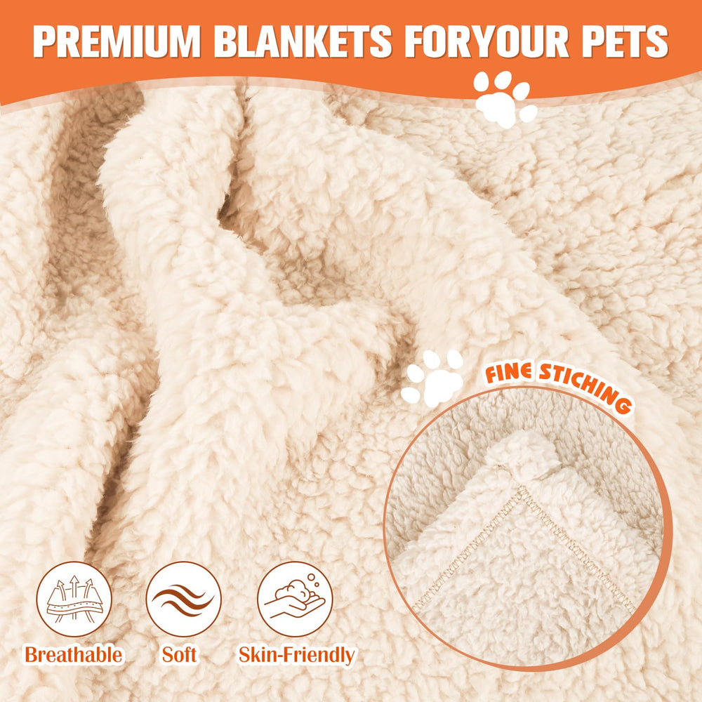 Vowanop cat blanket beige 16x24, soft nap comfort for pets