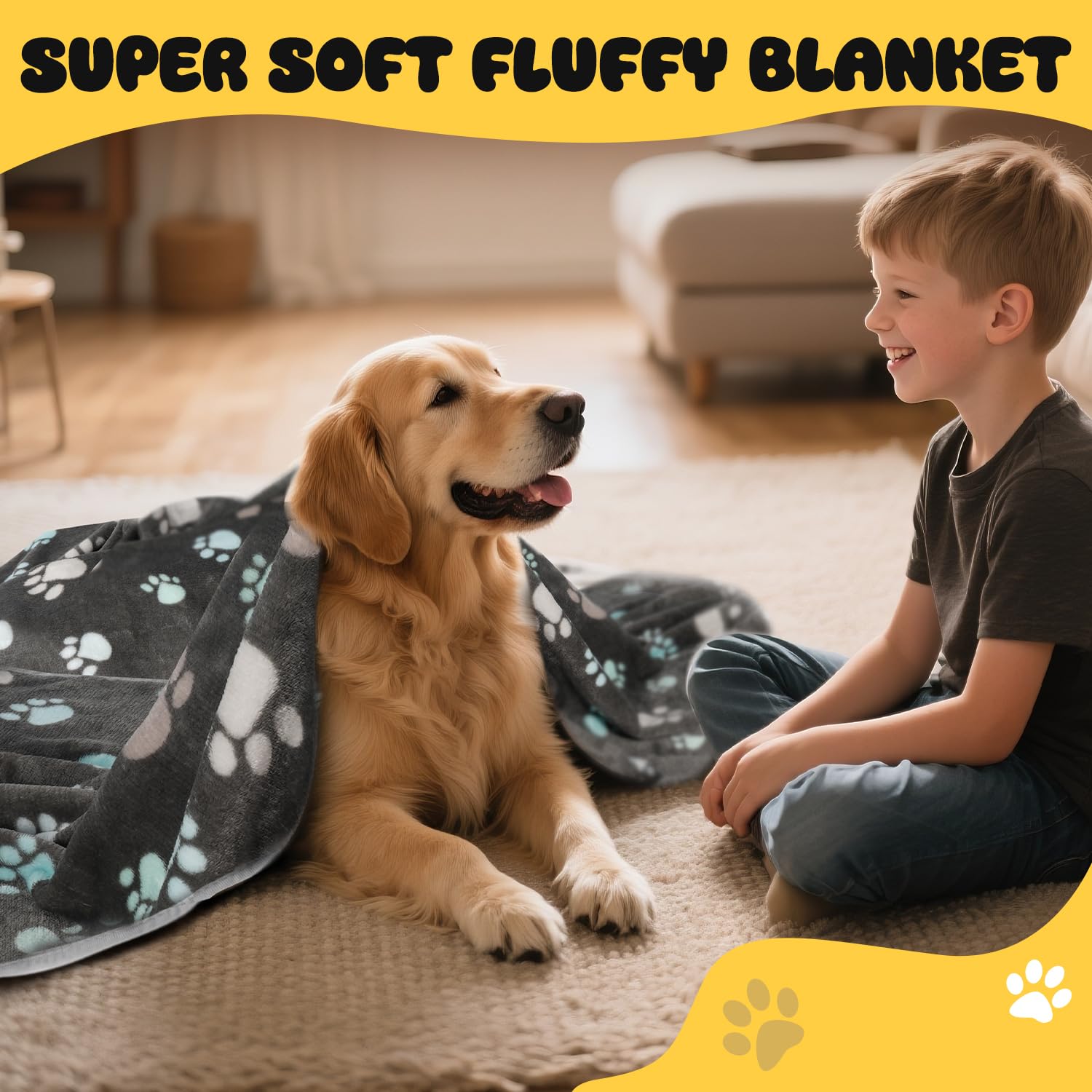 Vowanop lightweight blanket shows portability for travel and vet visits.