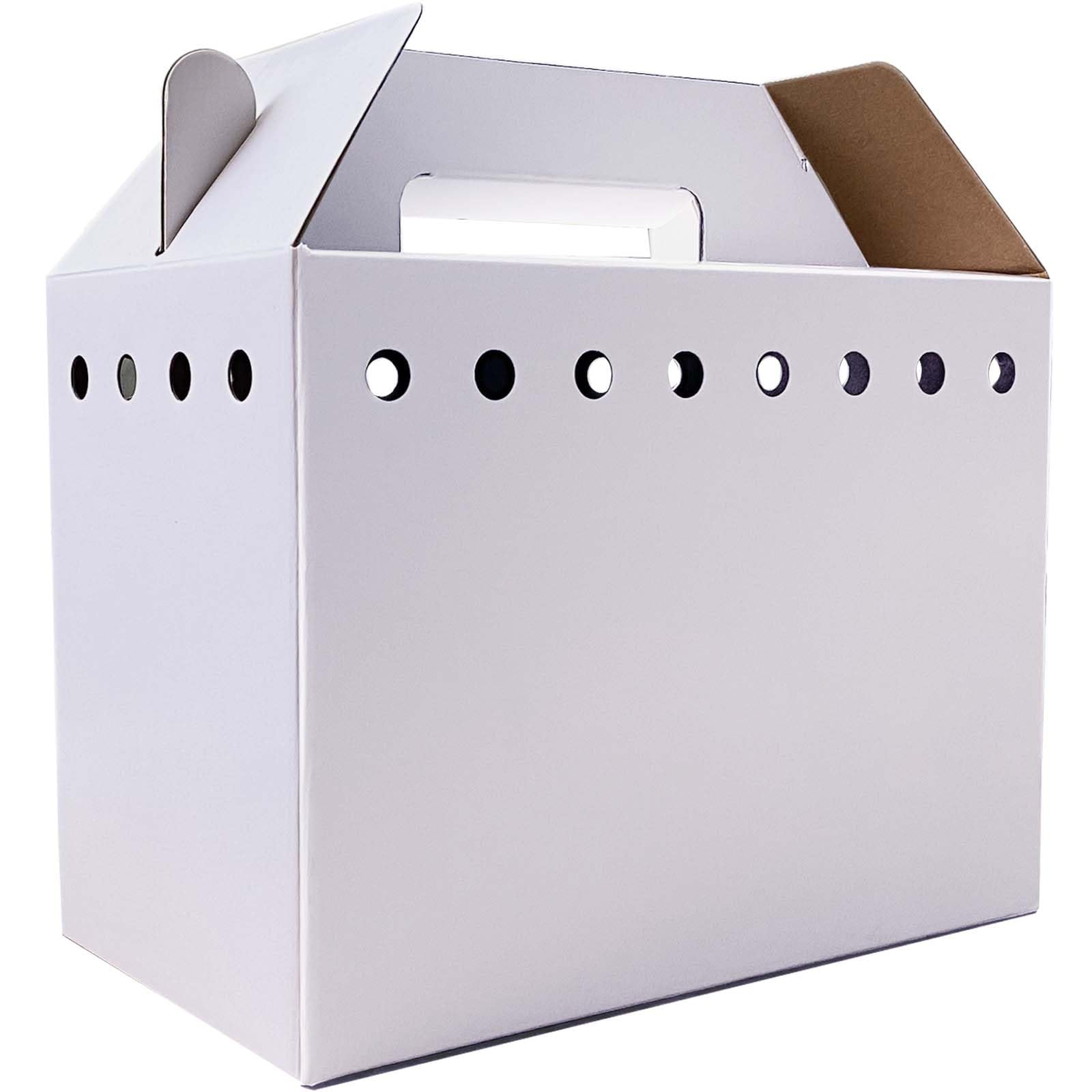 Vowcarol cardboard pet carrier 11x8x6 for safe small-animal transport.