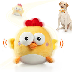 VOXGET interactive dog toy ball plush cover close-up, promotes indoor play and engagement.