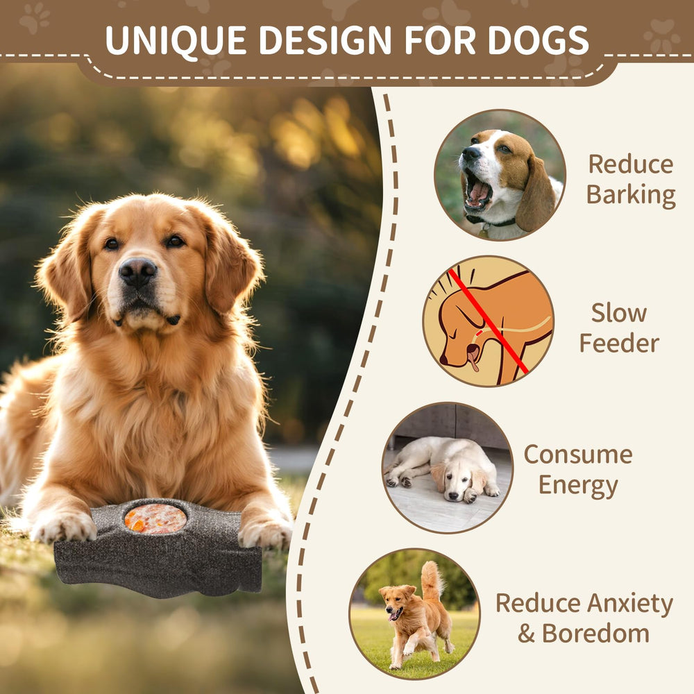 VOXGET grooves for spreadables—holds peanut butter for tasty licking sessions