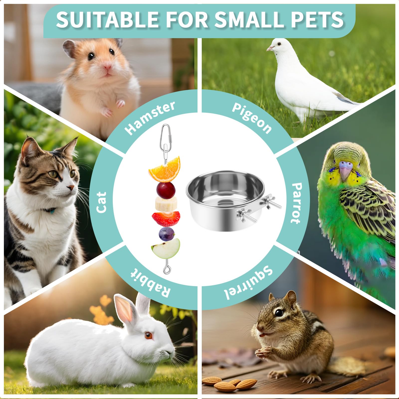 VOXGET small pets diet combination set compact space saving feeding options