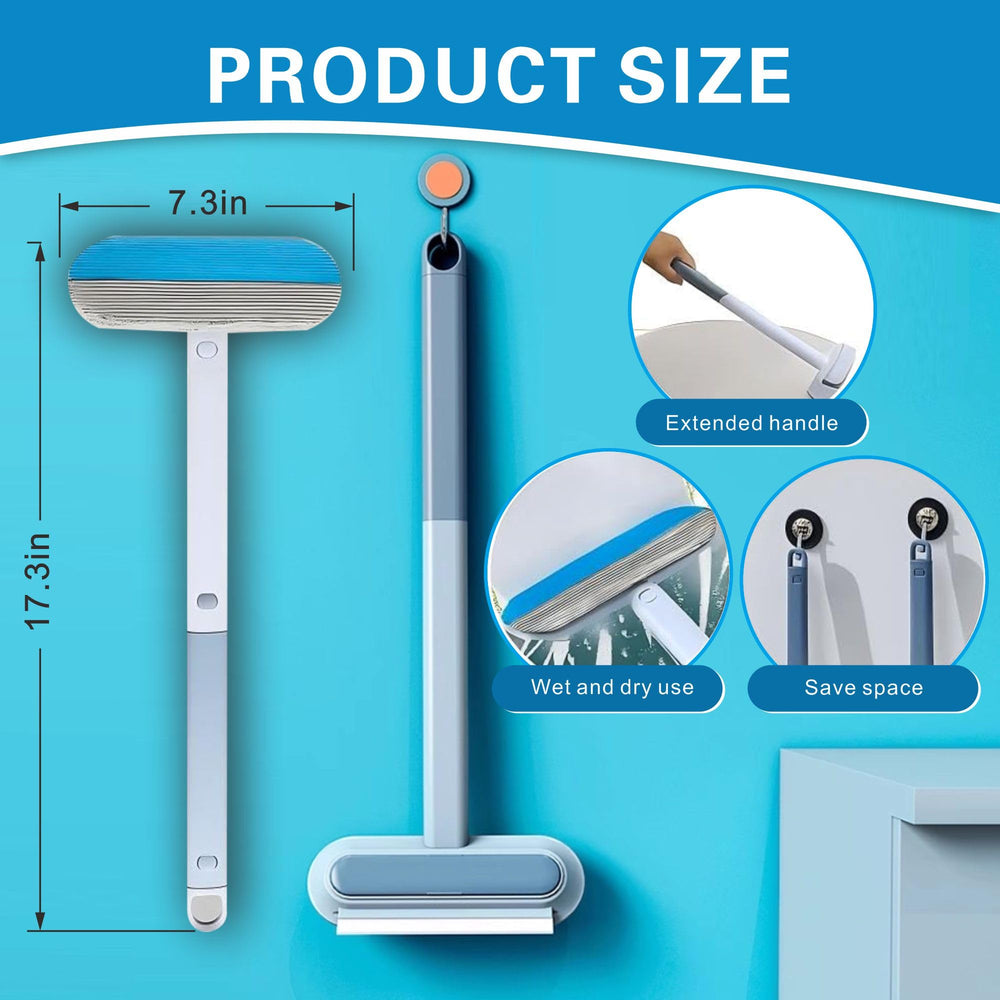 Vrurc pet hair remover edge closeup lifting embedded fur efficiently.