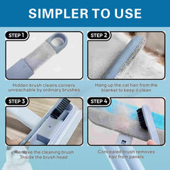 Vrurc long-handle design lets you clean under furniture easily.