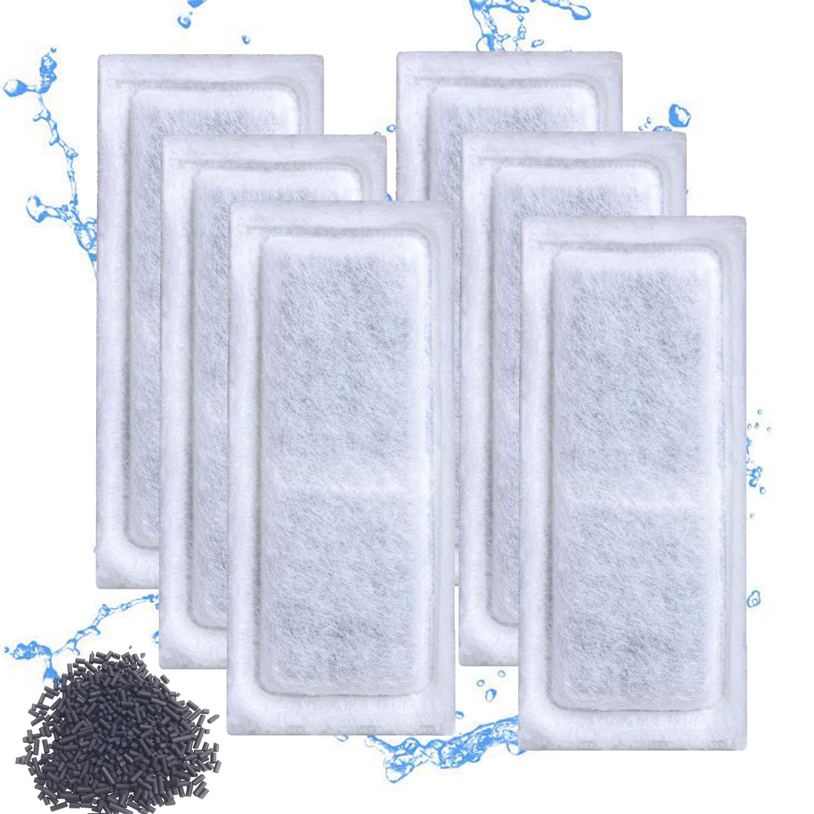 Vrynthra aquarium filter pack six-pack for reliable replacement filtration