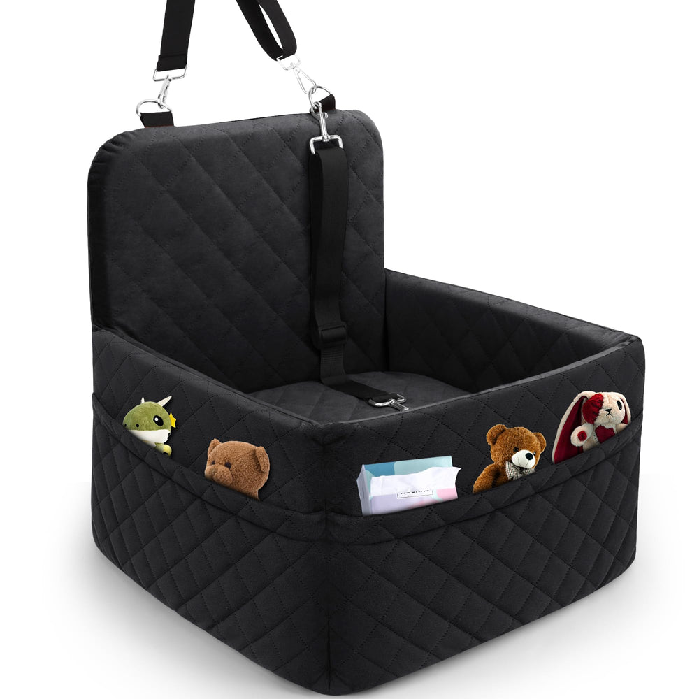 VSAPRDT dog car seat elevated view enables safe outward sightlines for calming journeys