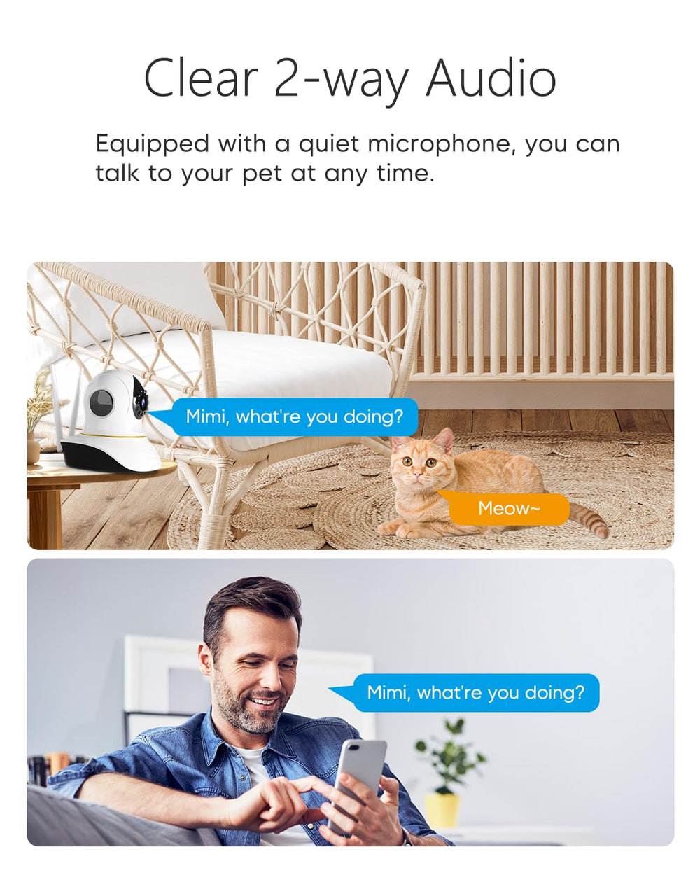 VSTARCAM IR night vision reveals midnight activities with crisp black-and-white detail.