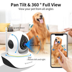 VStarcam night vision pet monitor captures details in low light.