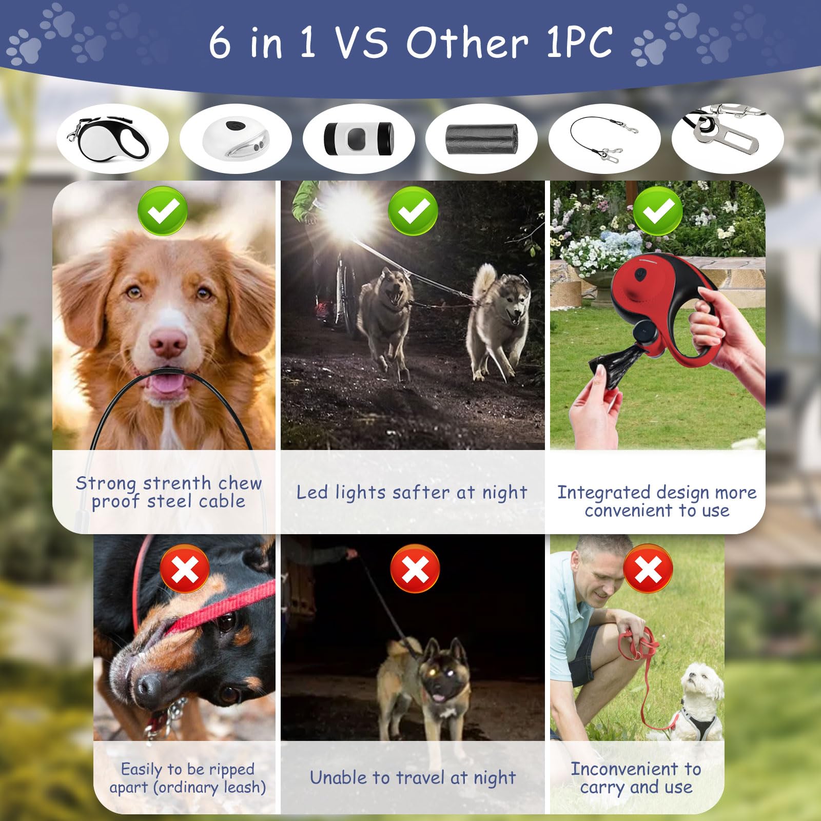 VTOPVMAX 360° tangle-free design prevents twists during outings.