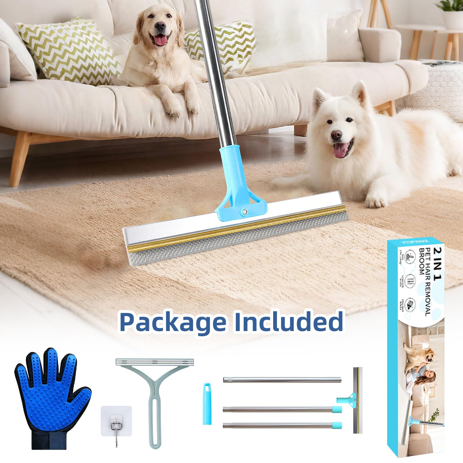 VTOPVMAX great for car seats and stairs, capturing stray hairs effectively.