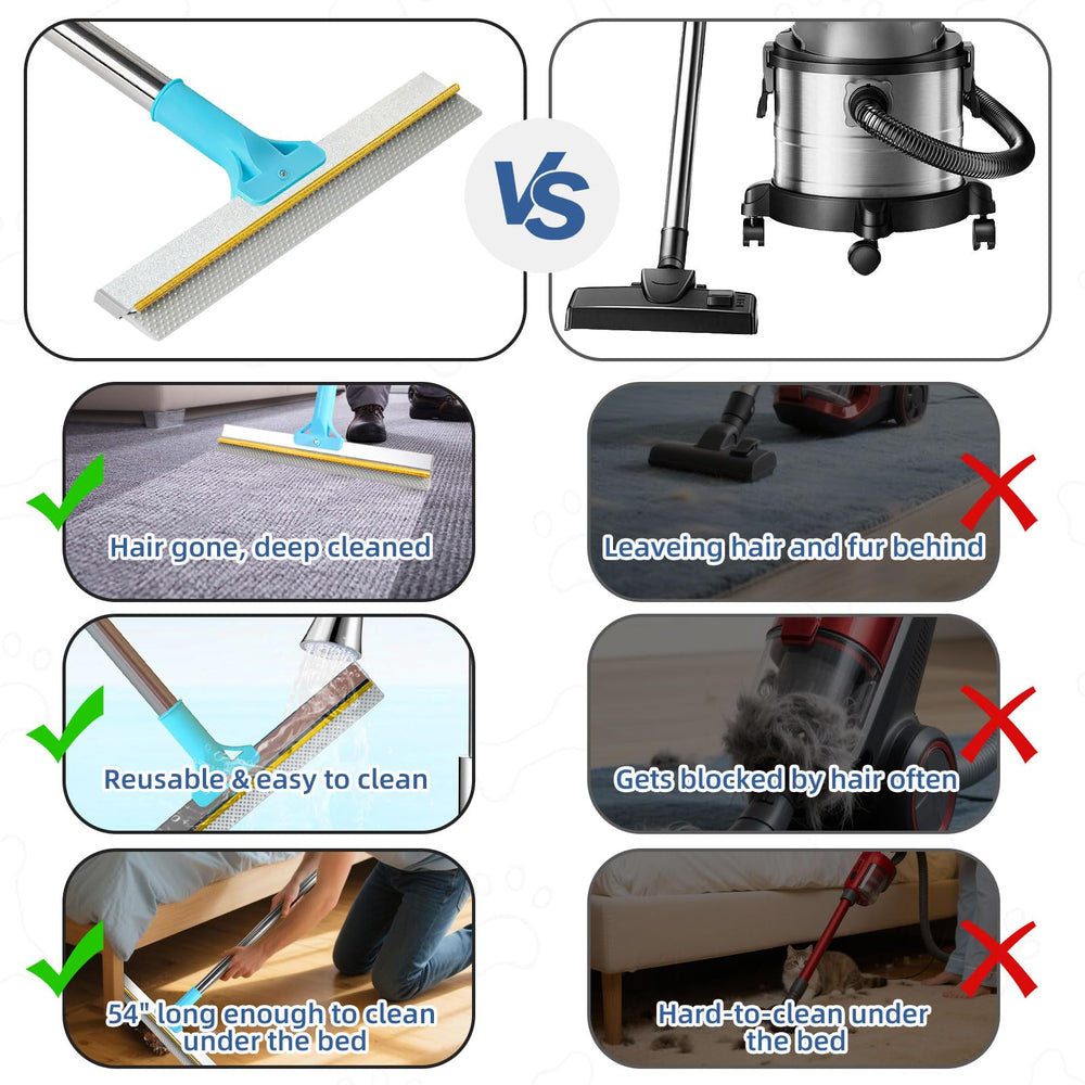 VTOPVMAX pet hair removal on couch to lift fur between cleanings.