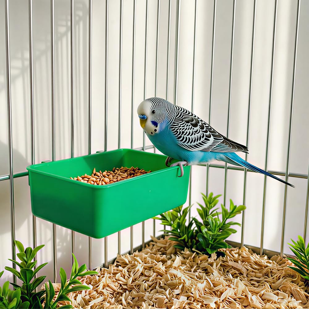 VTurboWay bird cage bowl clip-secure design preventing damage