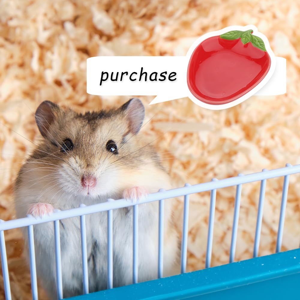 VTurboWay hamster ceramic bowls anti-turning design keeps bowls steady