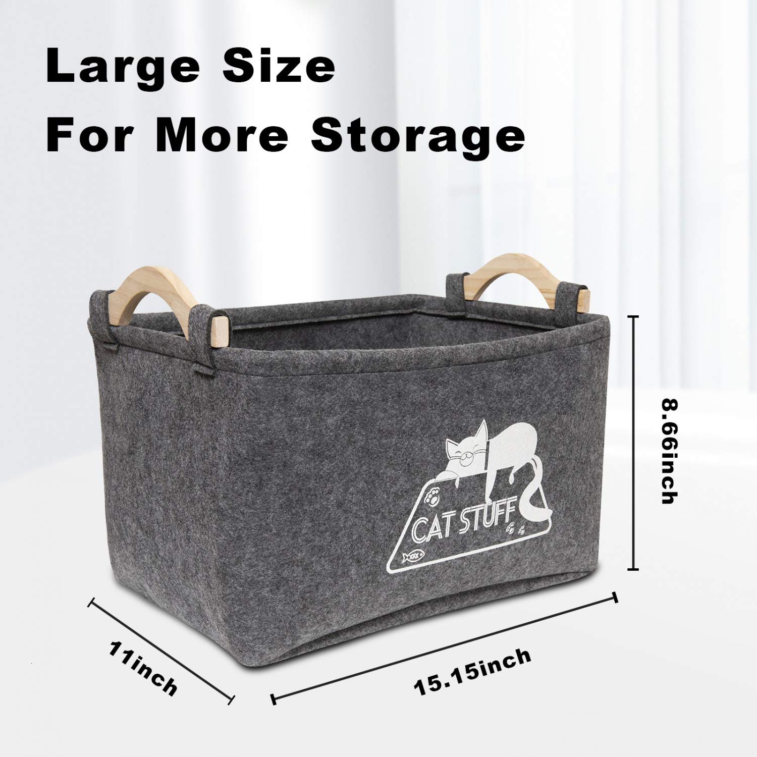 Vumdua cat toy box offers large capacity for toys and accessories