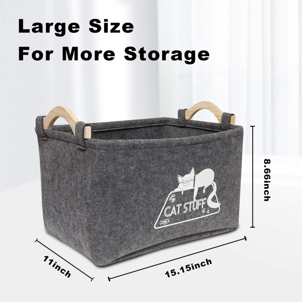 Vumdua cat toy box offers large capacity for toys and accessories