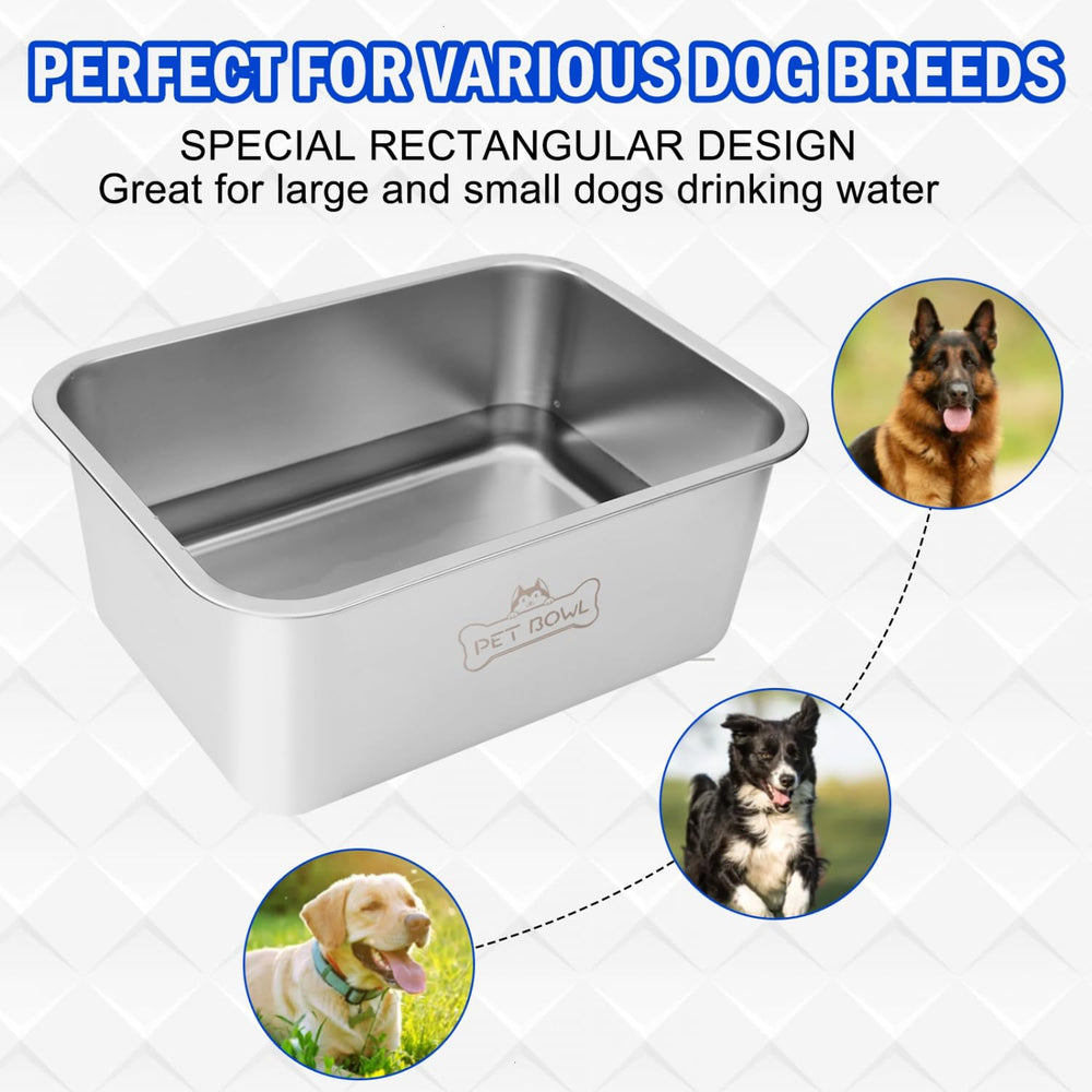 Vumdua deep bowl keeps water and food contained for less mess.