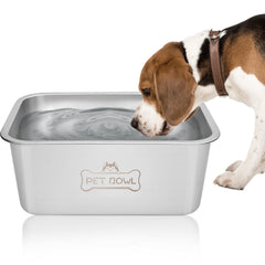 Vumdua water bowl large dogs top view shows stable rectangular design reduces tipping.
