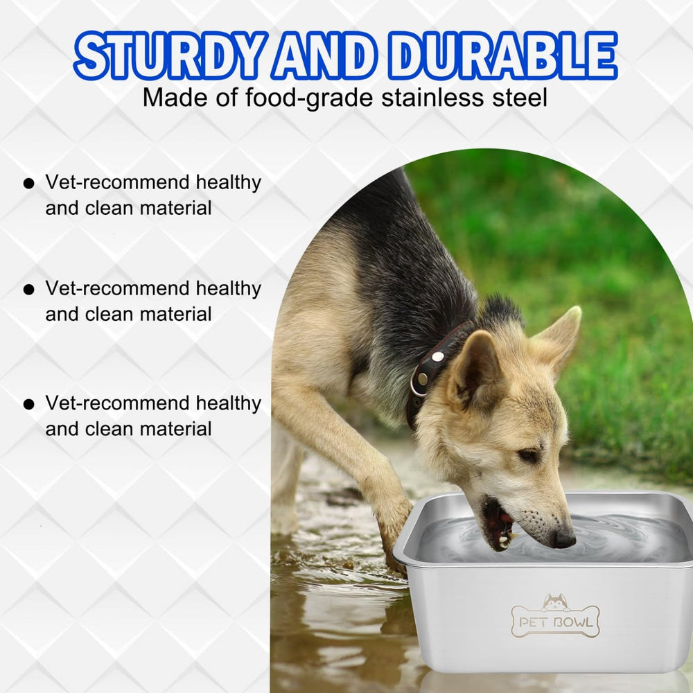 Vumdua wide-opening bowl enables quick refills and simple scooping for busy homes.