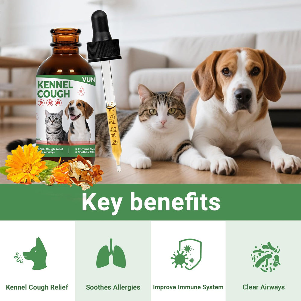 VUN Kennel Cough Drop being added to pet food for gentle administration
