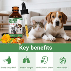VUN Kennel Cough Drop being added to pet food for gentle administration