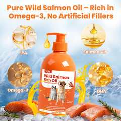 VUN Salmon Fish Oil from wild salmon supports natural nourishment.