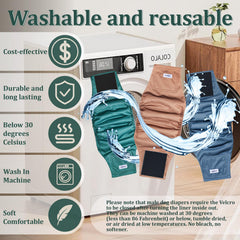 VUNCESSIN machine-washable nappies simplify cleaning after use