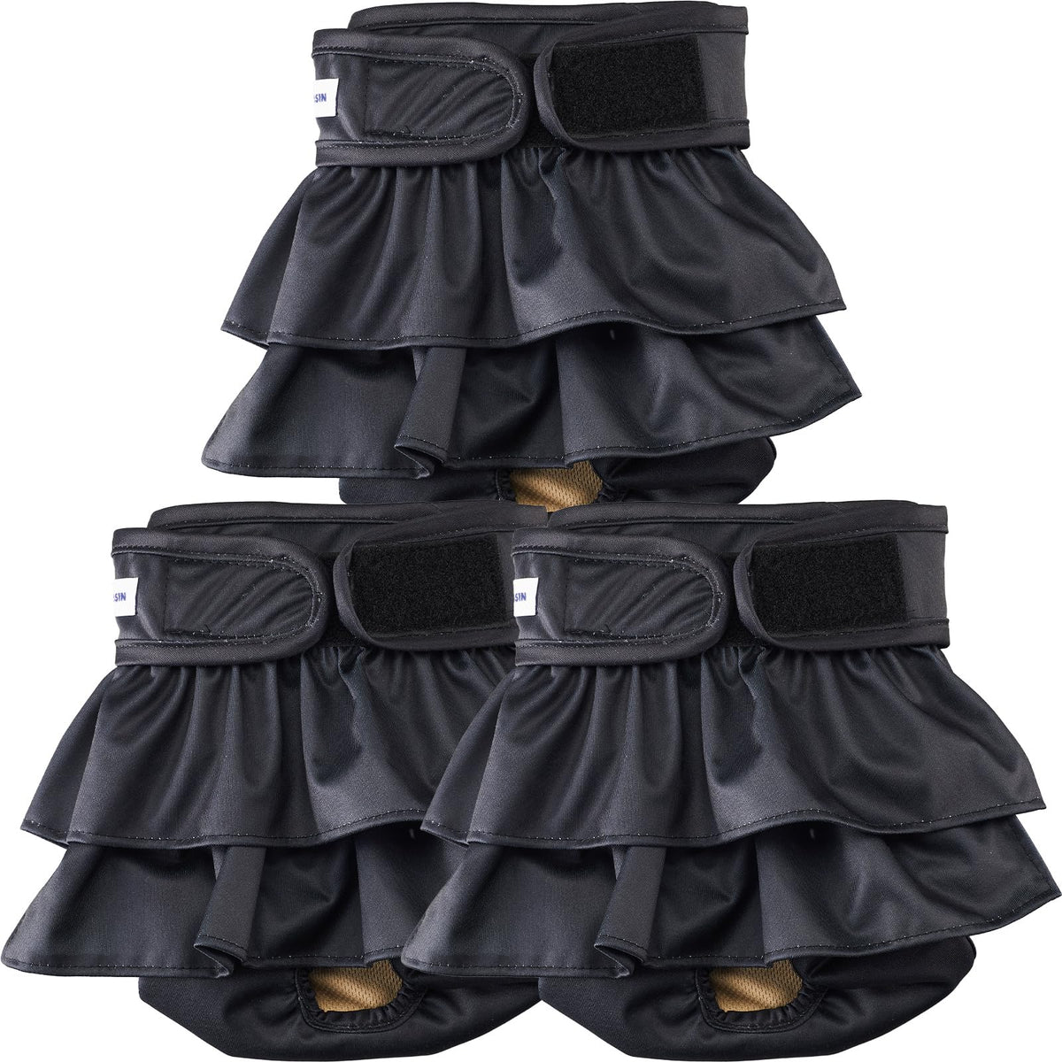 VUNCESSIN reusable dog diapers with three patterns offer stylish protection for female dogs