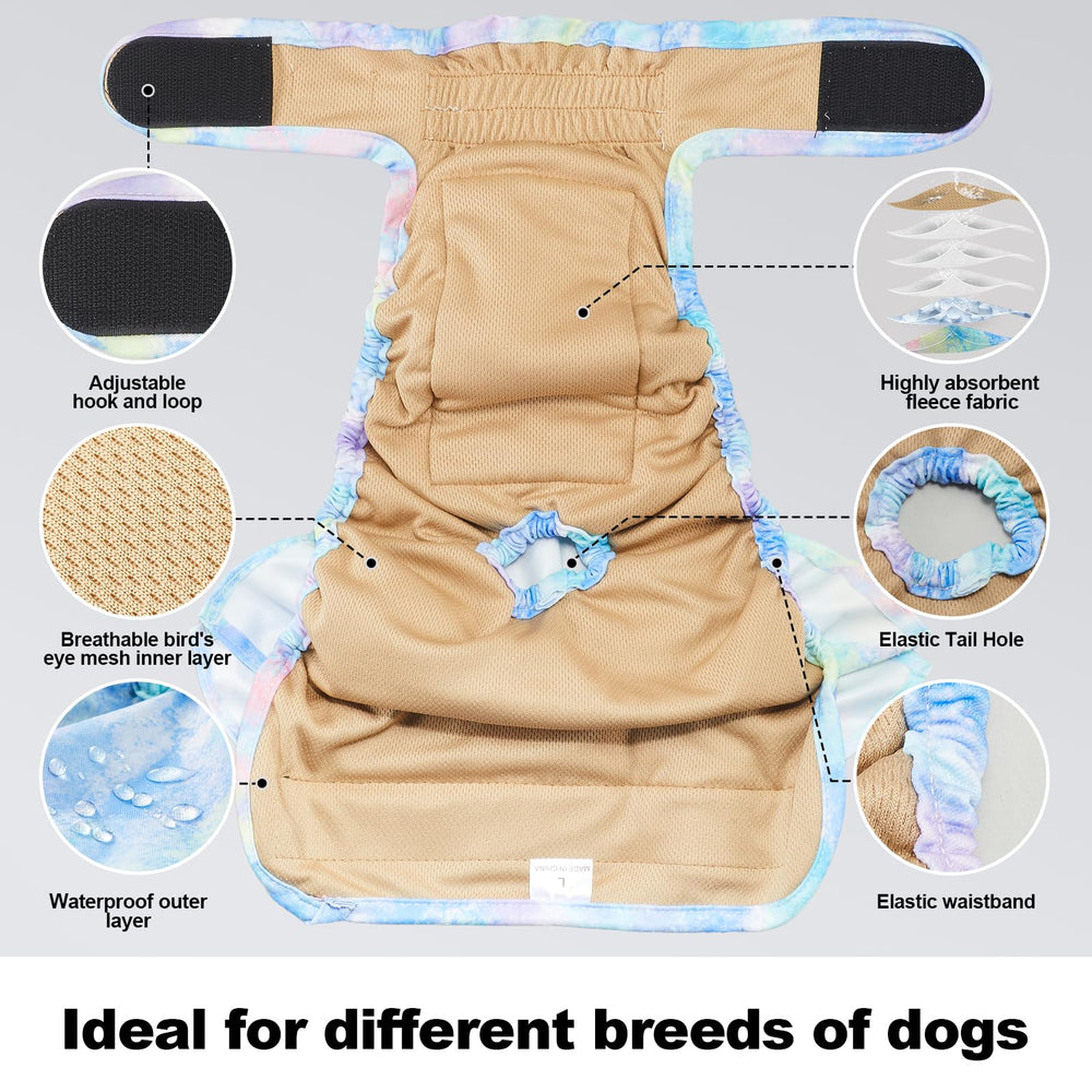 VUNCESSIN waterproof outer membrane prevents leaks while keeping the diaper slim.