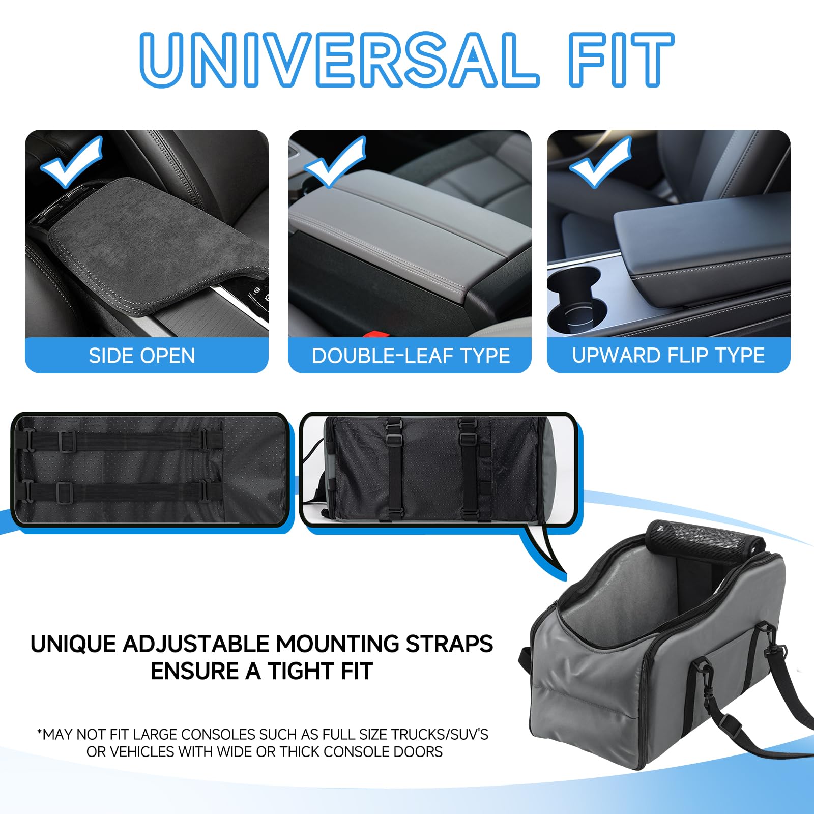 VVWVVW center-console-dog-seat-mesh-top keeps your pet breathable during trips.