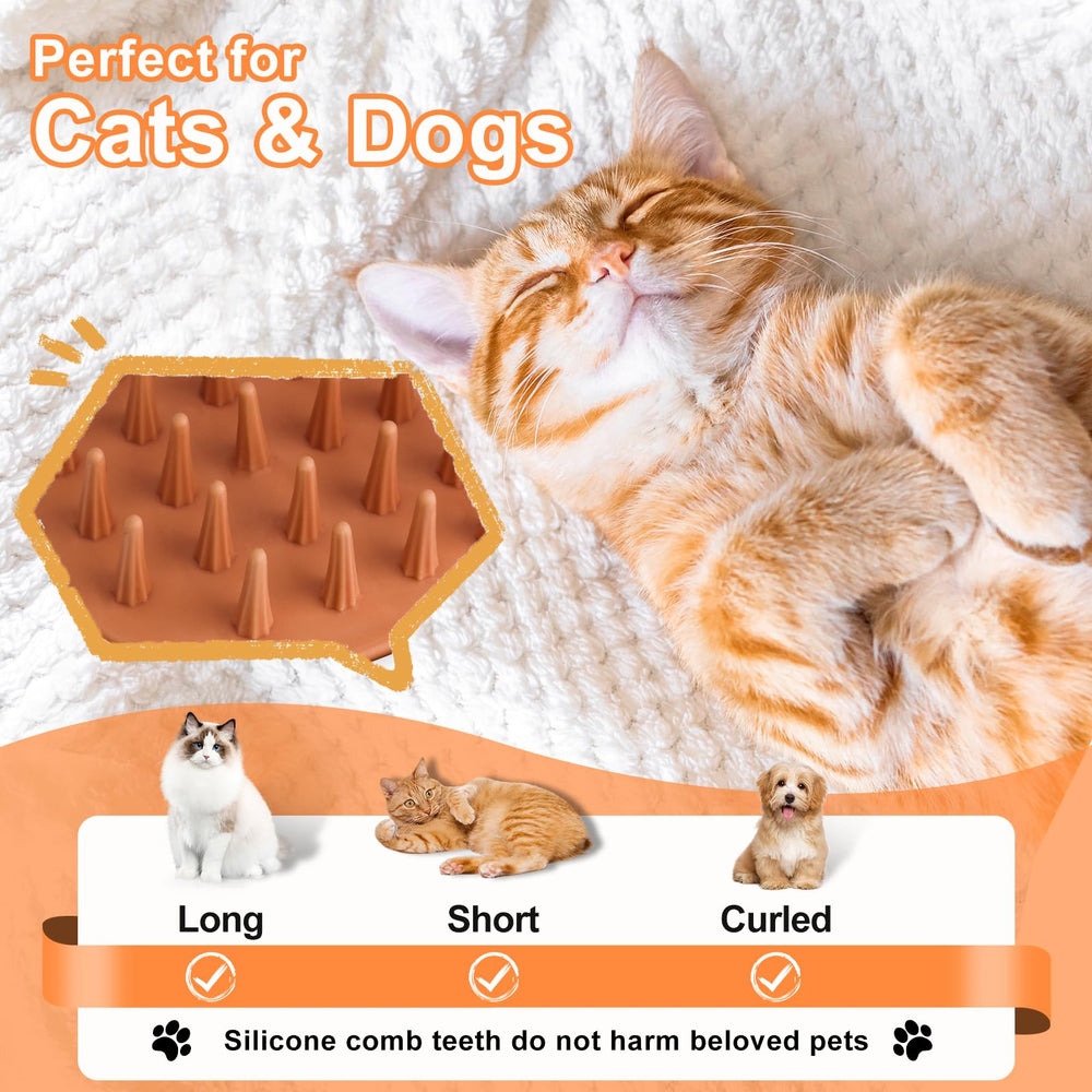 VVWVVW Steam Brush fur pancake feature shows collected fur after brushing