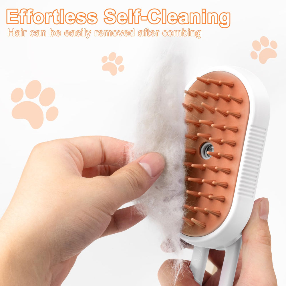 VVWVVW Steam Brush quiet motor keeps pets calm during sessions