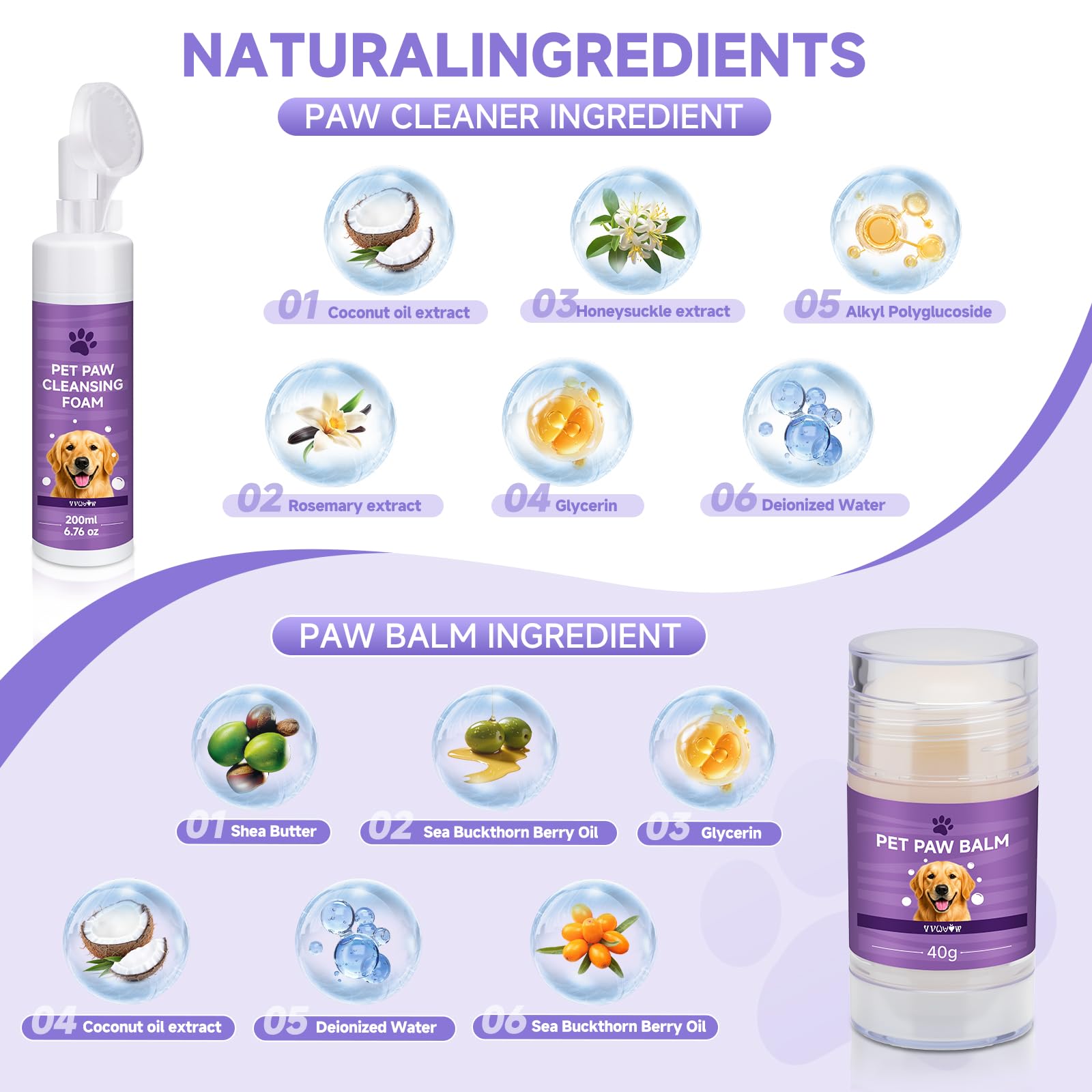 VVWVVW travel-friendly paw care kit for on-the-go pet cleaning.