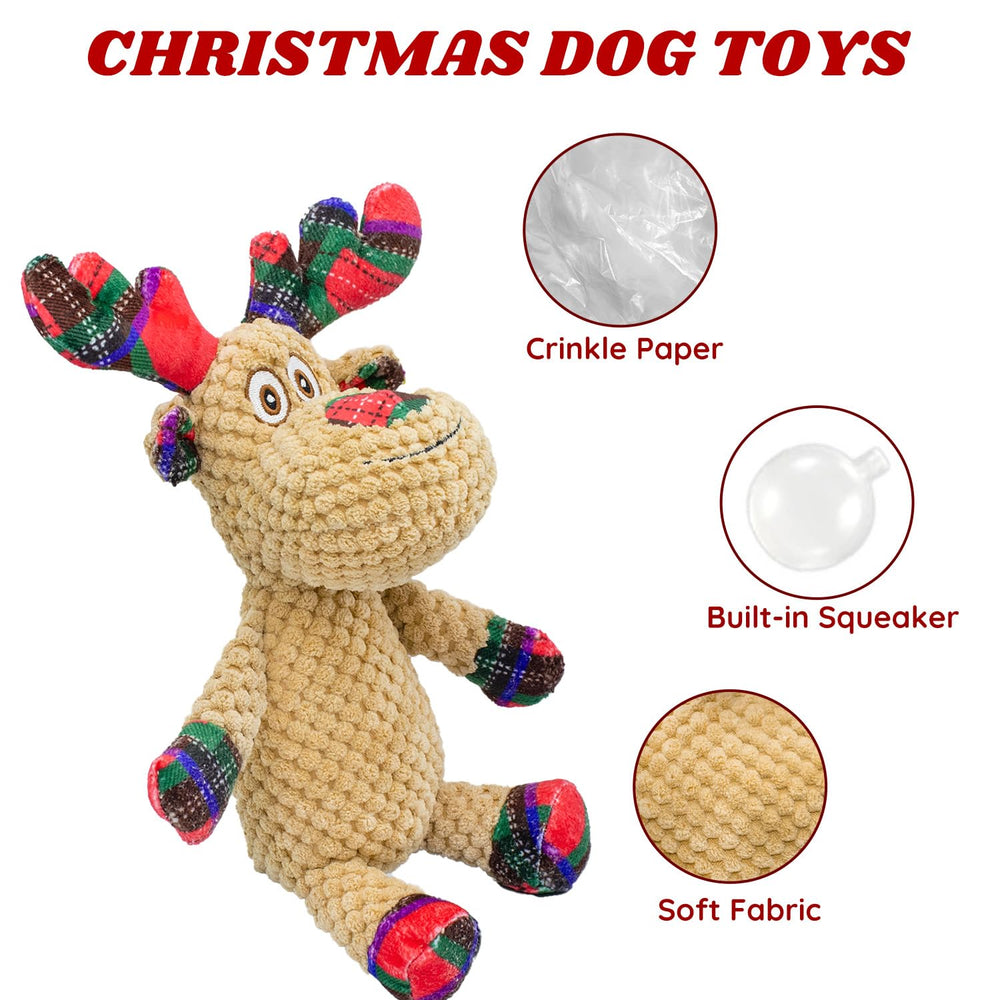 VWPTCHI crinkle-tail plush dog toy adds audible excitement during fetch and tug.
