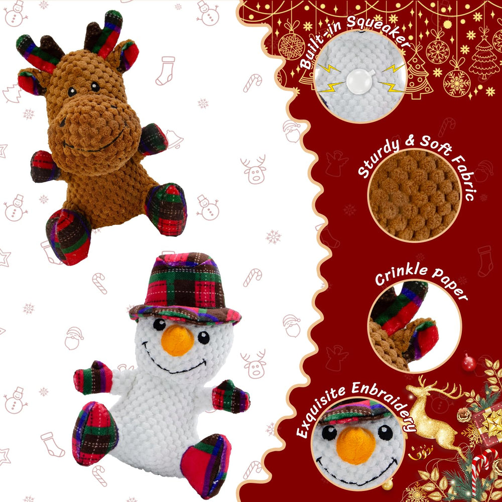 VWPTCHI snowman-hat toy squeaker crinkle supports curious indoor play.