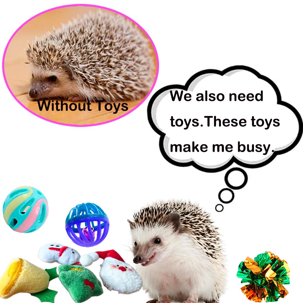 VZqola Christmas hedgehog durable materials toy built for regular use.