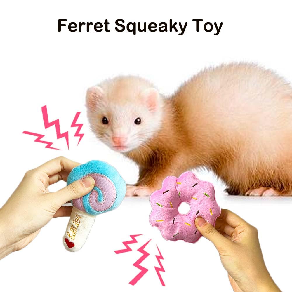 VZqola ferret tug-of-war toy scene supports engaging exercise and social play.