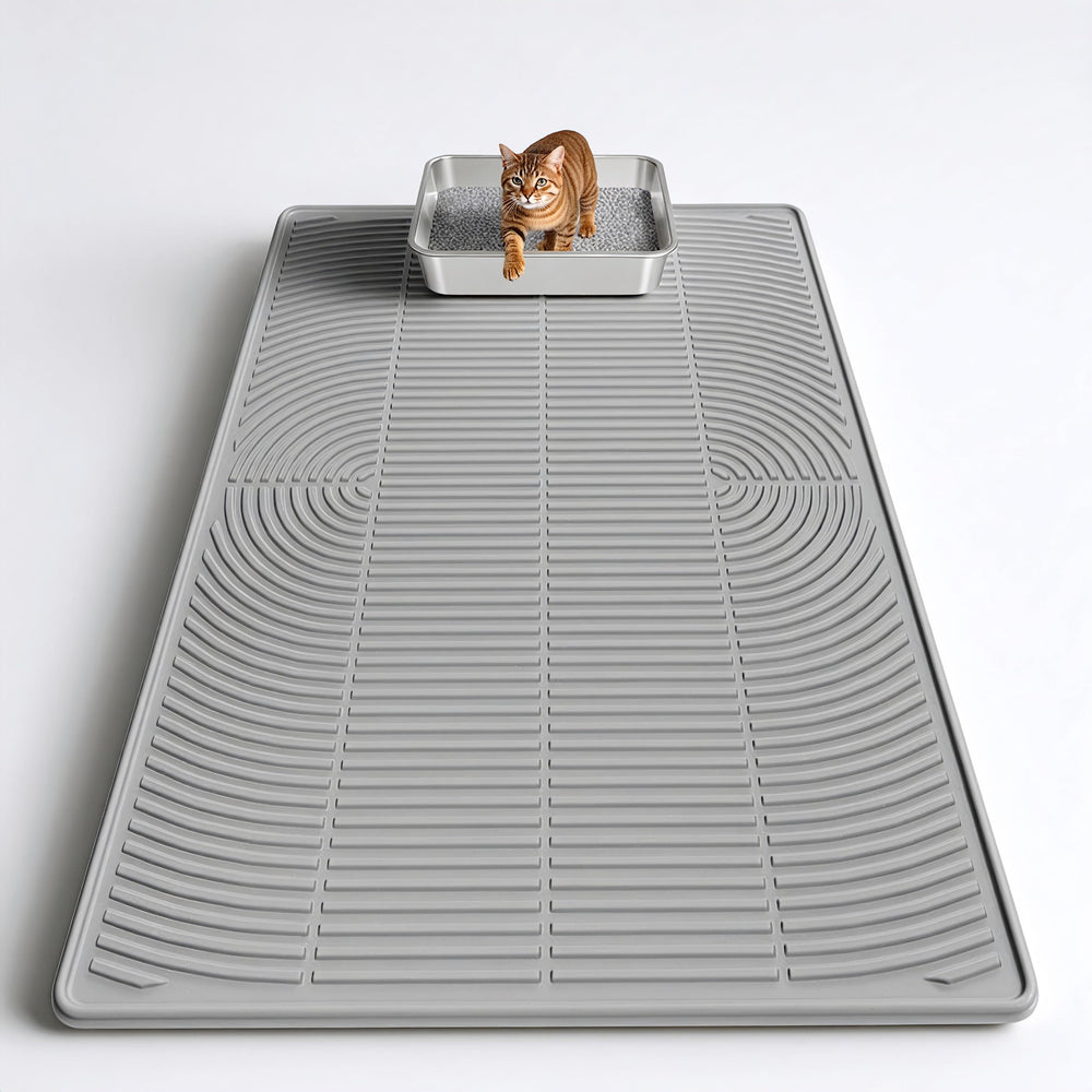 VZYTV cat litter mat 40x28 covers floor and traps litter for cleaner rooms