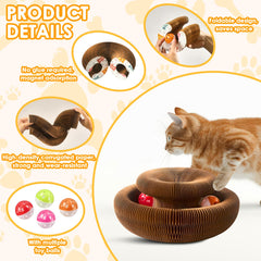 VZZNN Magic Organ Cat Toy magnetic bendable design enables versatile play shapes.