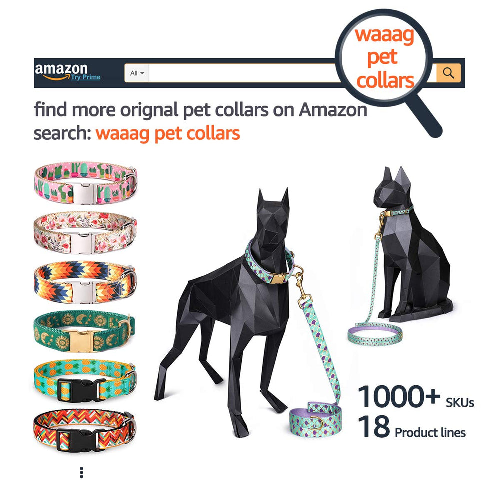 WAAAG cat collar emerald color enhances visibility and daily wear appeal.