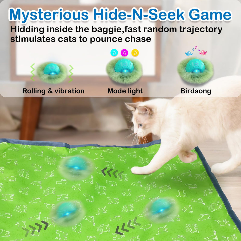 Waaiio toy emits chirping bird sounds to engage hunting instincts during play