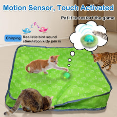 Waaiio hide-and-seek action ball rolling from pouch to spark curiosity