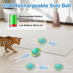 Waaiio toy with LED flashing light to attract cat attention at night