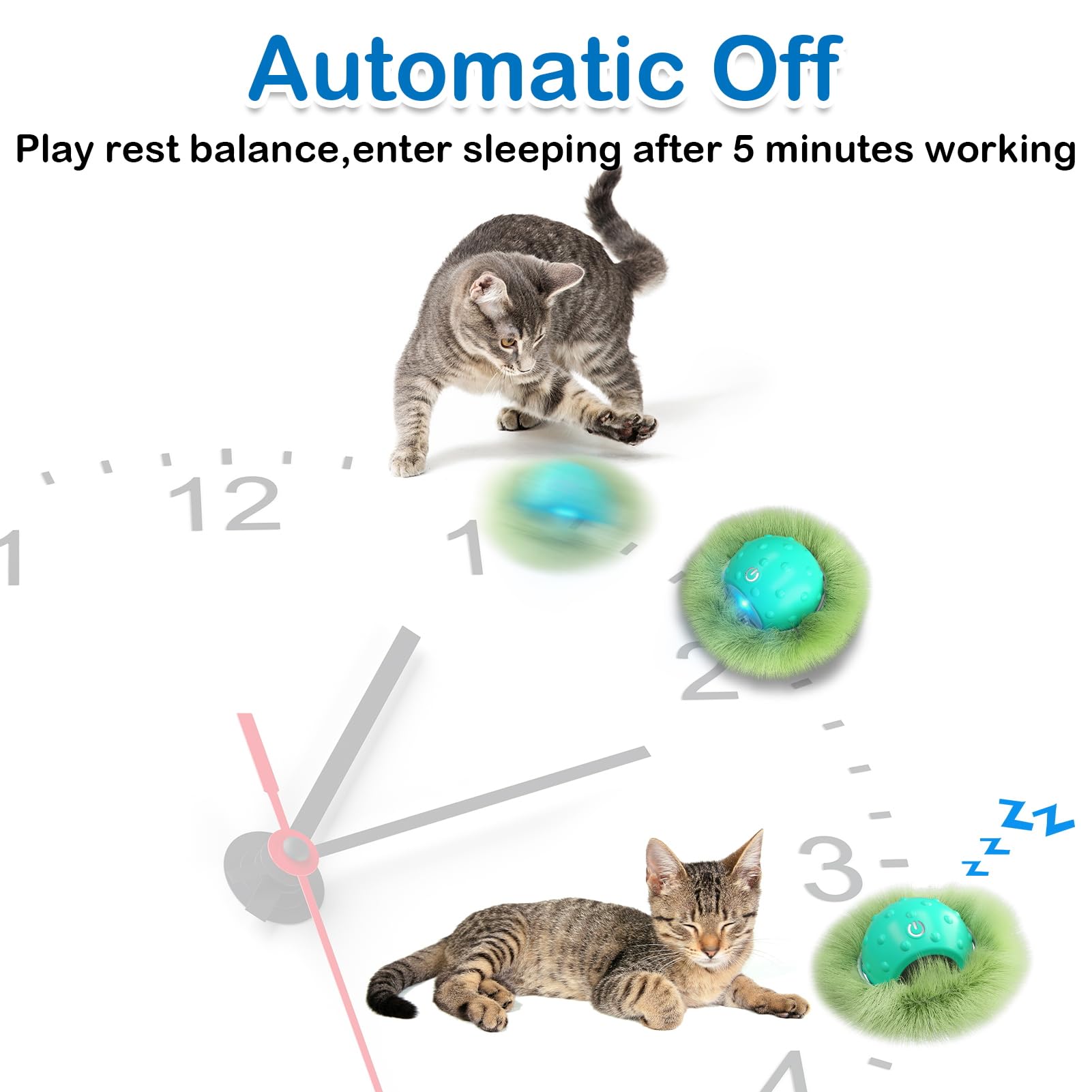 Waaiio toy with three speed modes tailored to a cat's energy level