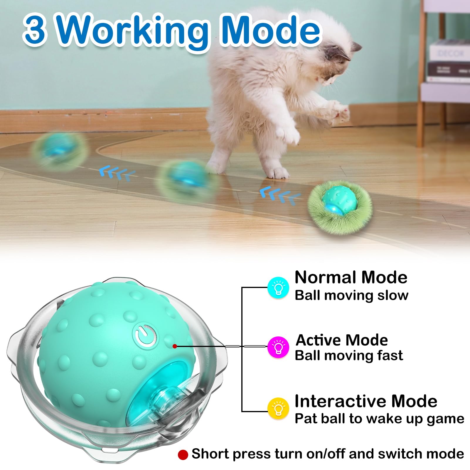 Waaiio USB-C recharge cable included for quick, eco-friendly charging