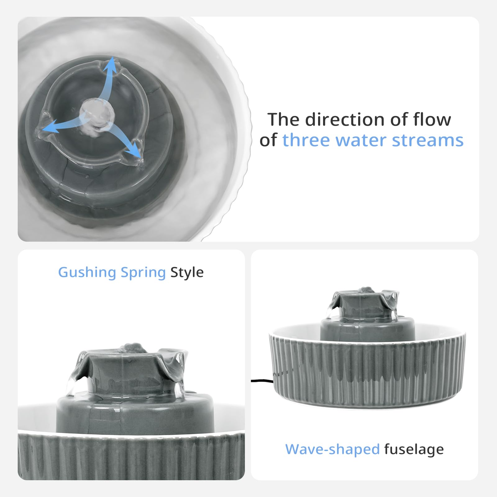 Waatoos 2-in-1 design with pump and foam/charcoal filters for ongoing freshness.