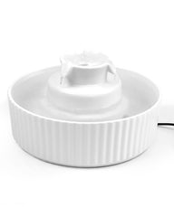 waatoos Ceramic Cat Fountain front view shows stable, tip-resistant design for multi-pet homes