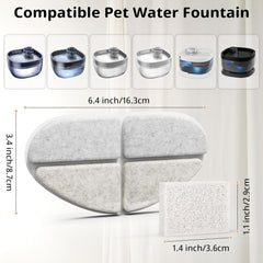 Waatoos six-pack filter packaging keeps replacements fresh and ready for long-term fountain use.